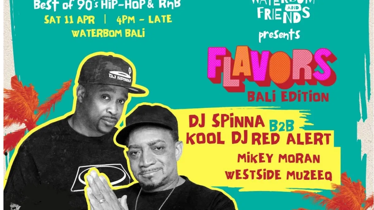 DJ Spinna dan Kool DJ Red Alert Bawa Nuansa Hip Hop dan R&B 90-an ke Waterbom Bali