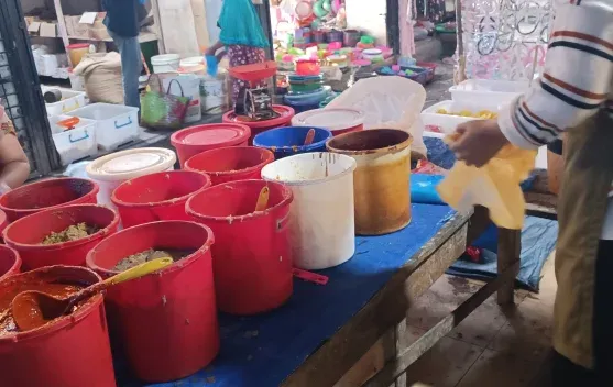 Bumbu Giling Segar di Pasar Aceh Singkil Ramai Diminati Warga karena Praktis