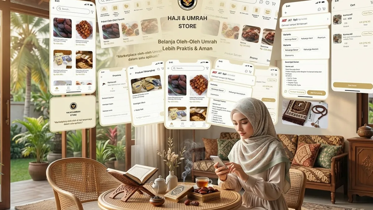 Kemenhaj Luncurkan Aplikasi Haji dan Umrah Store untuk Belanja Oleh-oleh Digital Jemaah Haji 2026