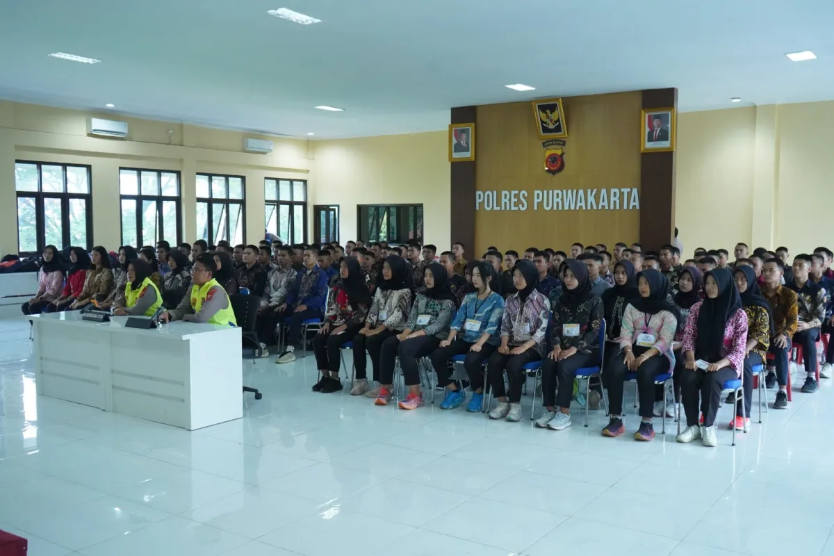 Polres Purwakarta Gelar Pengambilan Sumpah dan Penandatanganan Pakta Integritas Penerimaan Polri 2026