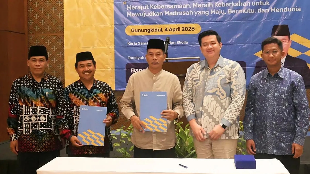 Skolla Education dan Kanwil Kemenag DIY Teken MoU untuk Perkuat Pembelajaran Digital di Madrasah