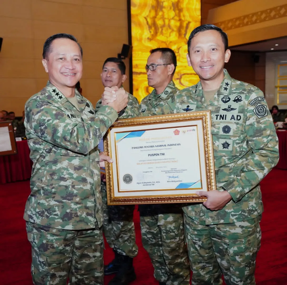 Lima Satker TNI Raih Predikat WBK dalam Rakor Reformasi Birokrasi 2026