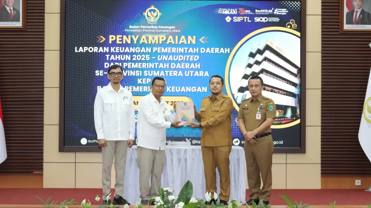 Bupati Padang Lawas Utara Serahkan LKPD 2025 ke BPK Sumut, Tegaskan Komitmen Transparansi