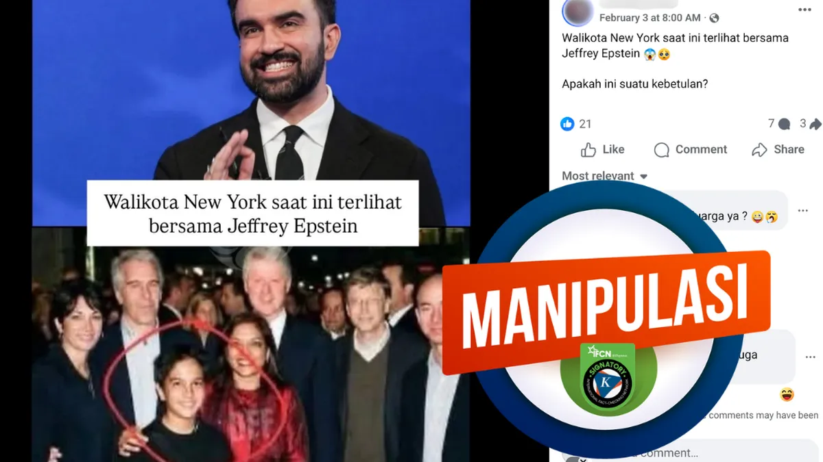 Hoaks Foto Zohran Mamdani di Epstein Files, Ternyata Rekayasa AI dari Akun Parodi