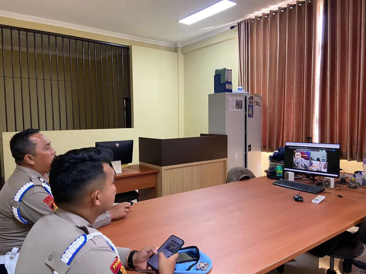 Sipropam Polres Pangandaran Ikuti Zoom Meeting Pengembangan Aplikasi Yanduan Polri