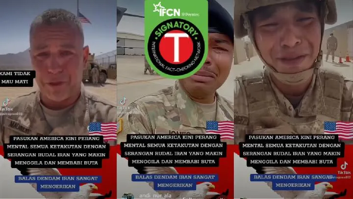Video Tentara AS Menangis Minta Dipulangkan Disebut Hasil Rekayasa AI, Bukan Rekaman dari Timur Tengah