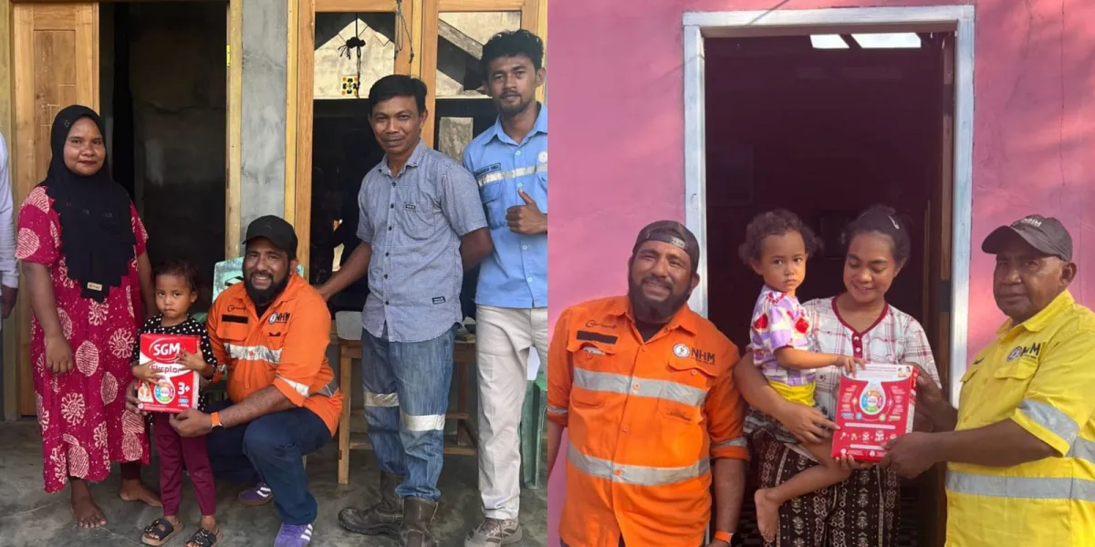 NHM Peduli Jalankan Program Pemenuhan Gizi untuk Balita Stunting di Lingkar Tambang Gosowong