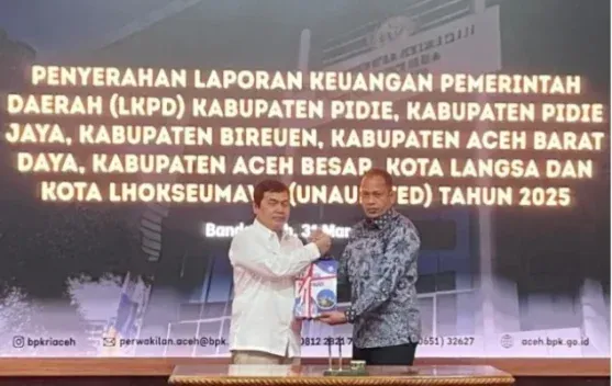 Pemkot Lhokseumawe Serahkan LKPD 2025 Unaudited ke BPK Aceh
