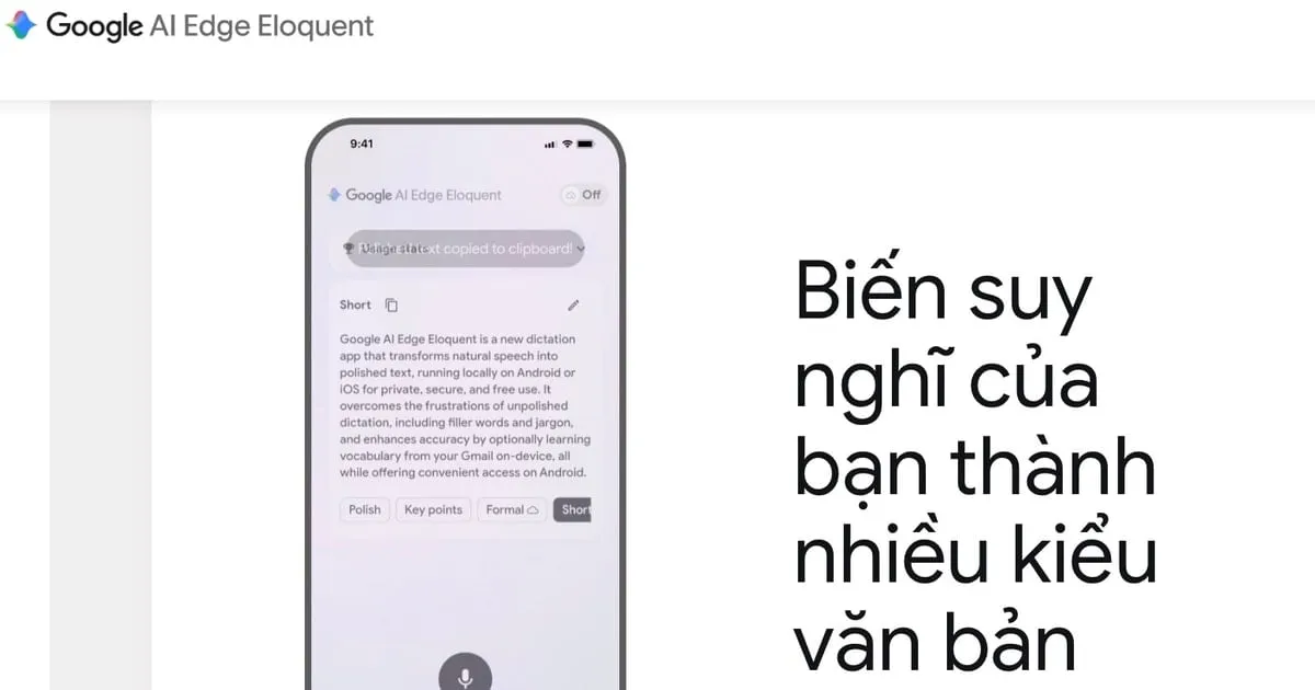 Google Rilis Aplikasi Dikte Offline Eloquent Berbasis AI Edge