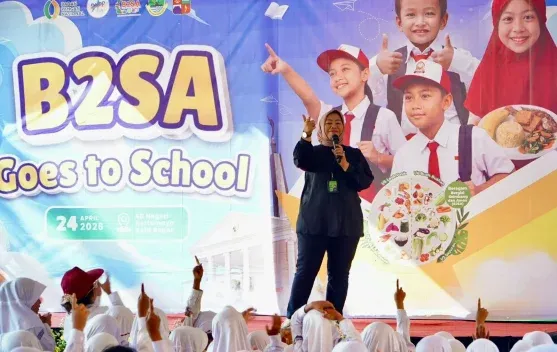Bapanas Gelar B2SA Goes to School di Bogor, Edukasi Gizi Anak Lewat Permainan dan Dongeng
