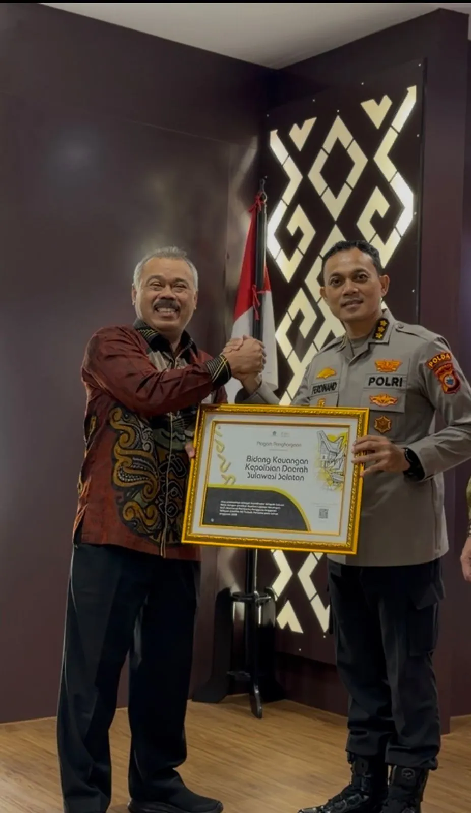Bidkeu Polda Sulsel Meraih Empat Penghargaan Pengelolaan Keuangan dari Kementerian Keuangan