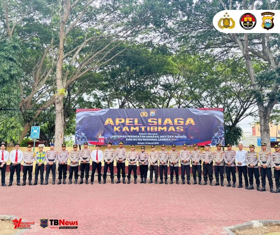 Polres Luwu Gelar Apel Siaga Kamtibmas Antisipasi Agenda April–Mei dan Isu Nasional