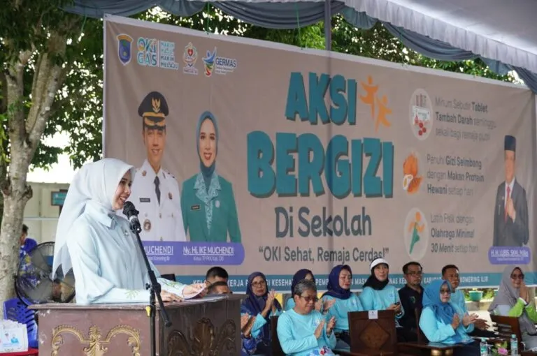 Pemkab OKI Gelar Aksi Bergizi di SMPN 6 Kayuagung untuk Cegah Anemia dan Stunting Remaja