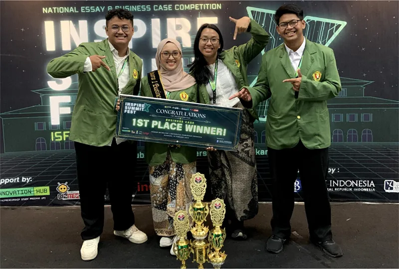 Mahasiswa UPN Veteran Yogyakarta Juara 1 Inspire Summit Festival 2025 lewat Rancangan Aplikasi Kuliner Lokal