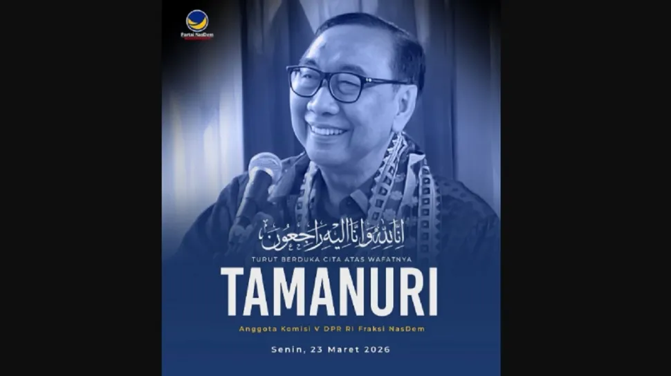 Anggota Komisi V DPR RI dari NasDem, Tamanuri, Meninggal Dunia