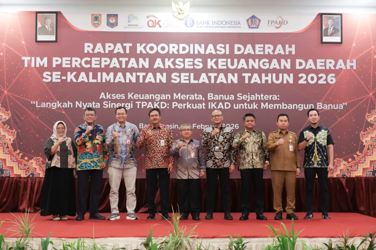 Gubernur Kalsel Minta TPAKD Tingkatkan Inovasi untuk Dorong Indeks Akses Keuangan Daerah