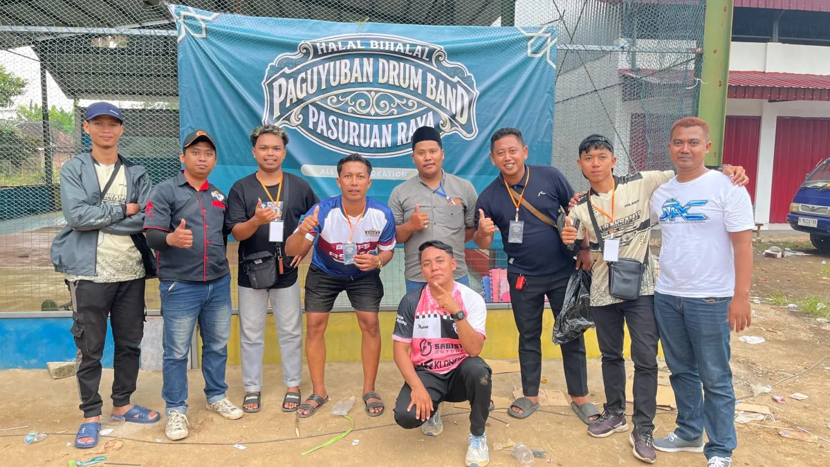 Halalbihalal Paguyuban Drumband se-Kabupaten Pasuruan Tampil Meriah di Rejoso