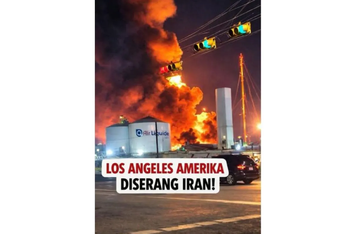 Cek Fakta: Video yang Diklaim Serangan Iran ke Los Angeles Ternyata Rekaman Kebakaran di Texas