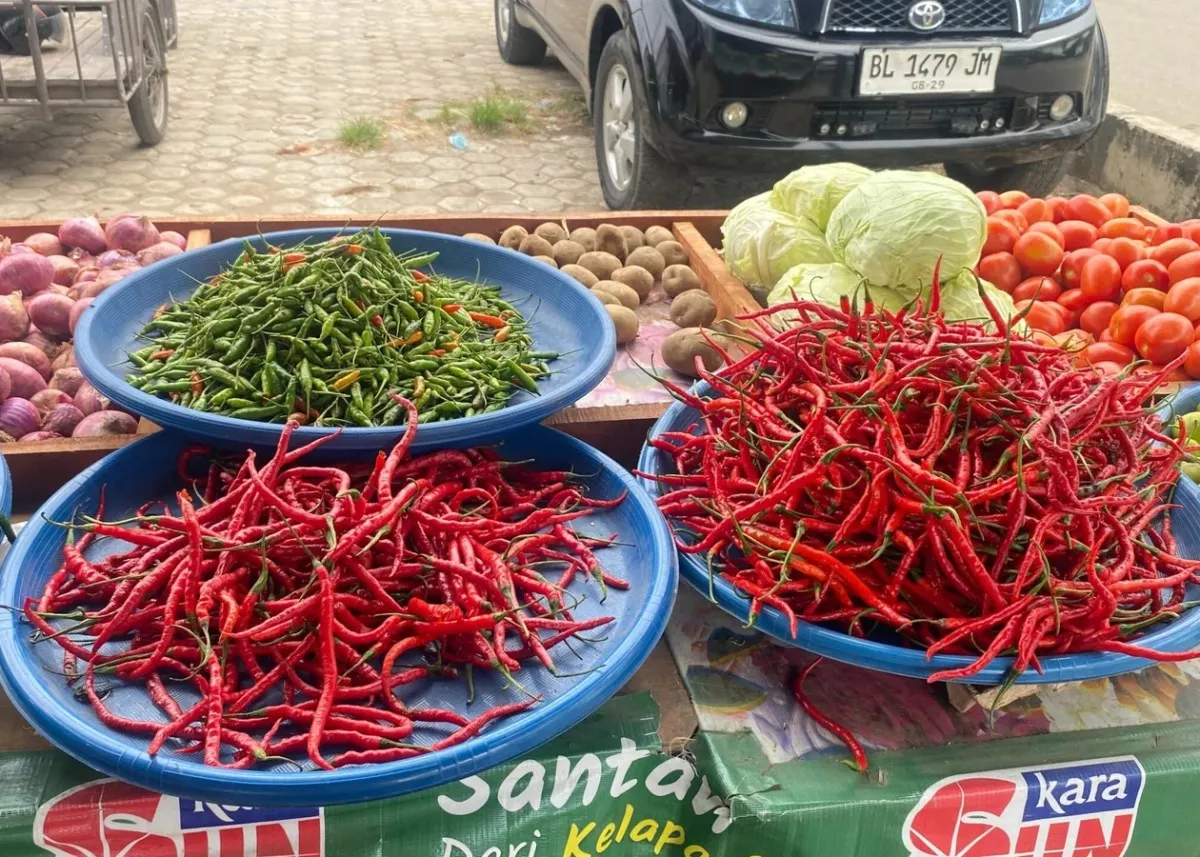 Harga Cabai Merah di Pasar Al Mahirah Naik dalam Tiga Hari, Komoditas Lain Stabil