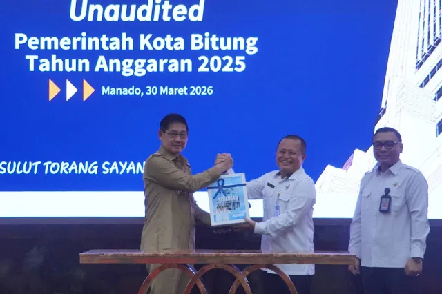 Pemkot Bitung Serahkan LKPD 2025 (Unaudited) ke BPK Sulut