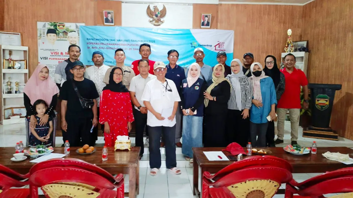 RAT Perdana Koperasi Merah Putih Munjuljaya Bahas Evaluasi Kinerja dan Mulai Digitalisasi lewat SIMKOPDES