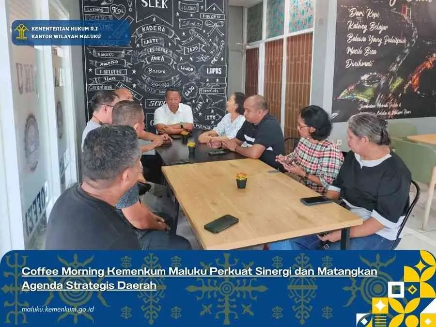 Coffee Morning Kemenkum Maluku Bahas Penguatan Koordinasi dan Agenda Strategis Daerah