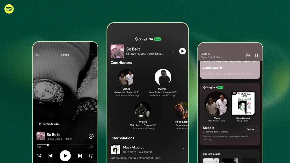 Spotify Luncurkan SongDNA untuk Eksplorasi Detail Lagu, Mulai Tersedia bagi Pengguna Premium