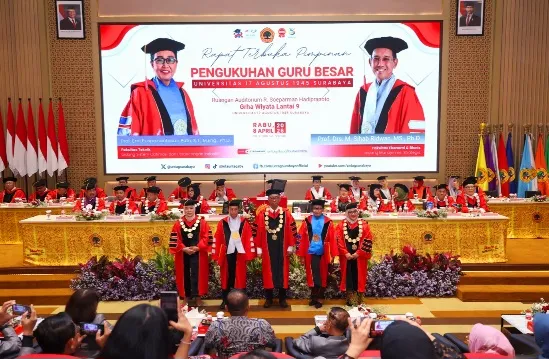 Untag Surabaya Kukuhkan Dua Guru Besar Baru, Total Profesor Menjadi 32 Orang