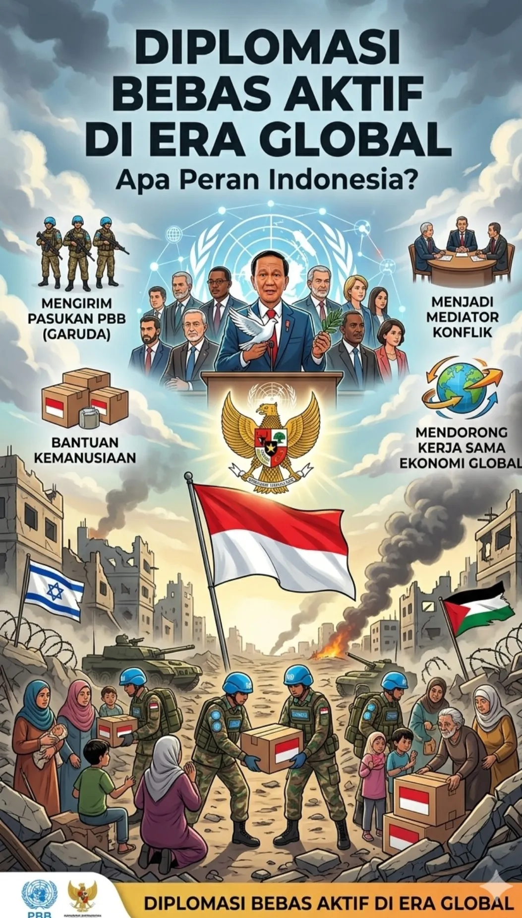Diplomasi Bebas Aktif Indonesia di Tengah Ketidakpastian dan Konflik Global