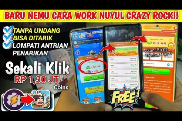 Aplikasi Penghasil Uang Bernama Crazy Rock Disebut Makin Populer pada 2026