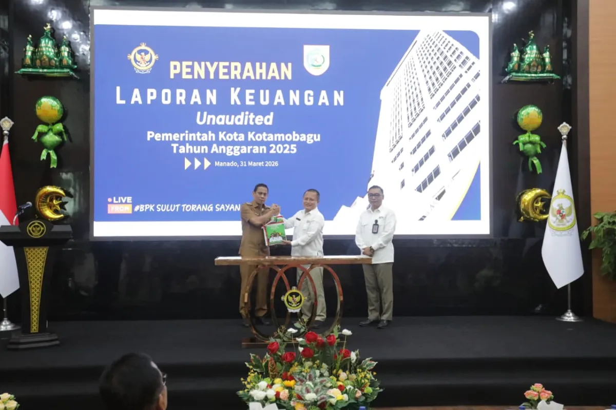Pemkot Kotamobagu Serahkan LKPD 2025 Unaudited ke BPK Sulut