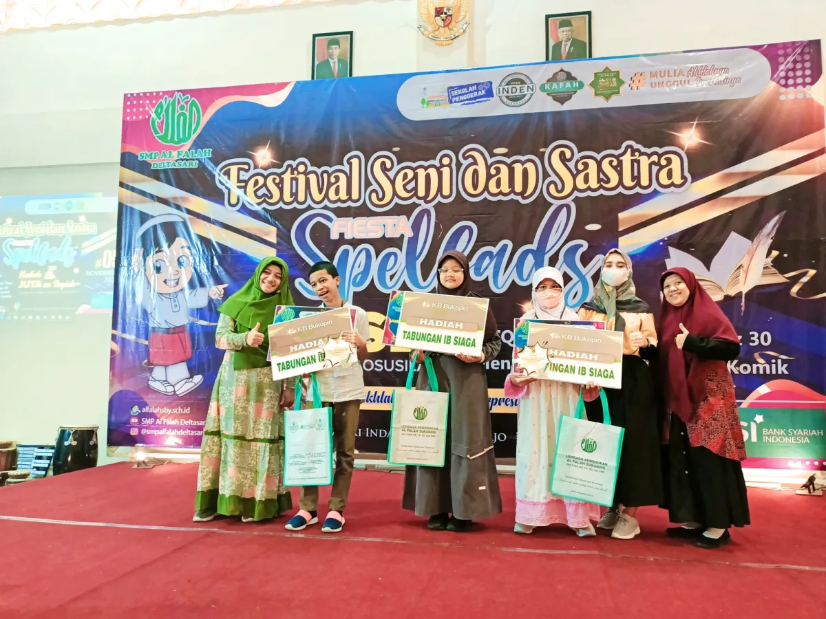 SMP Al Falah Deltasari Sidoarjo Gelar Festival Seni dan Sastra untuk Siswa SD/MI se-Gerbang Kertosusila
