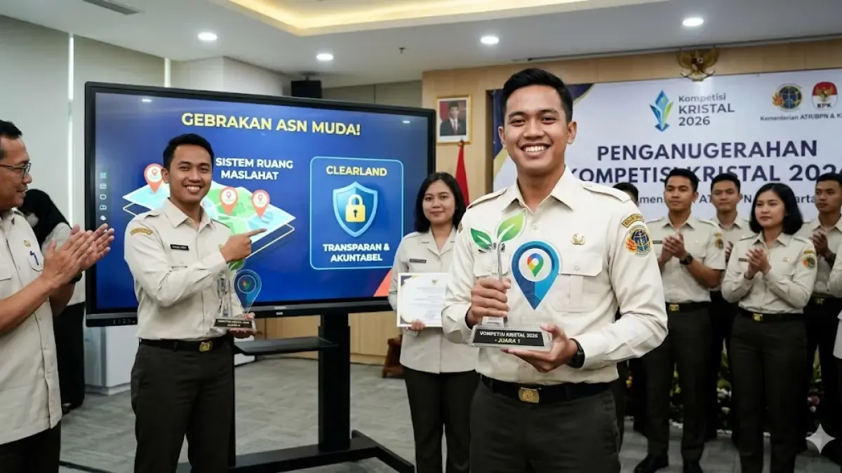 Kompetisi KRISTAL 2026 Dorong Inovasi ASN Muda ATR/BPN, Hadirkan Sistem Ruang Maslahat dan CLEARLAND