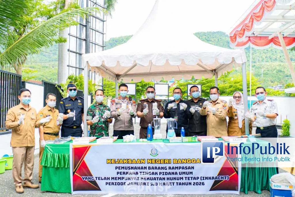 Kejari Banggai Musnahkan Barang Bukti 28 Perkara Inkracht, Libatkan Forkopimda