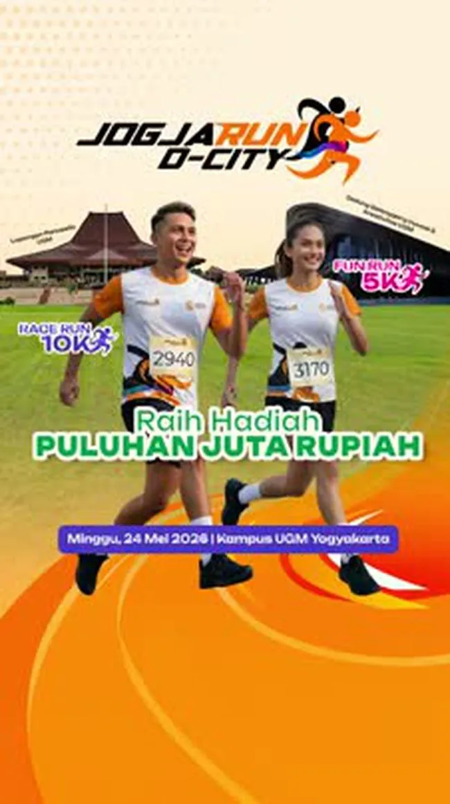 Jogja Run D City Digelar 24 Mei, Hadirkan Kategori 5K dan 10K di Kawasan UGM