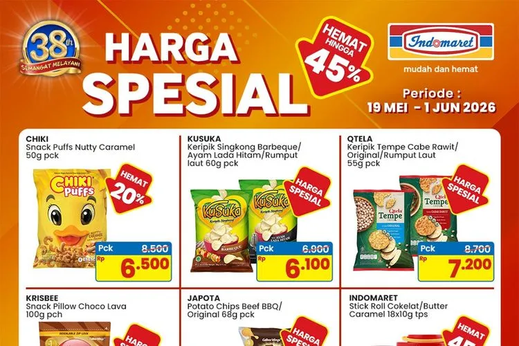 Promo Indomaret 19 Juni 2026: Bahan Dapur Diskon hingga 30 Persen