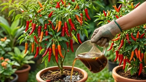 Trik Mengolah Sisa Bahan Dapur Menjadi Pupuk Cair untuk Membantu Cabai Berbuah Lebat
