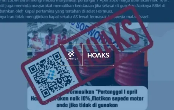 Klaim Bahlil Umumkan Kenaikan BBM 10 Persen per 1 April 2026 Dipastikan Hoaks