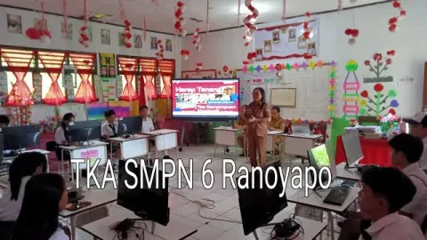 Terkendala Internet, SMPN 6 Ranoyapo Gelar Tes Kemampuan Akademik di SD Inpres Lompad