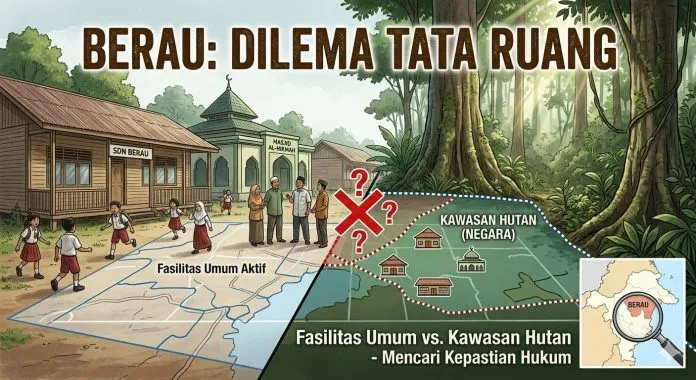 Fasilitas Publik di Berau Tercatat Masuk Kawasan Hutan dalam Draf RTRW Kaltim, Pemkab Cari Kepastian Hukum