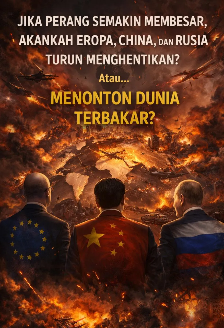 Eropa, China, dan Rusia Dinilai Akan Menahan Diri Selama Perang Belum Mengancam Kepentingan Inti