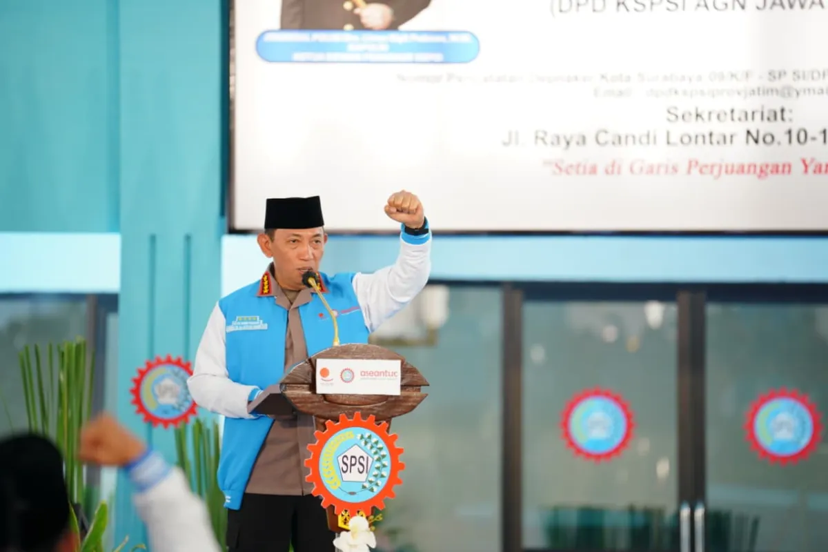 Kapolri Minta Serikat Buruh Jaga Persatuan di Tengah Dampak Konflik Global