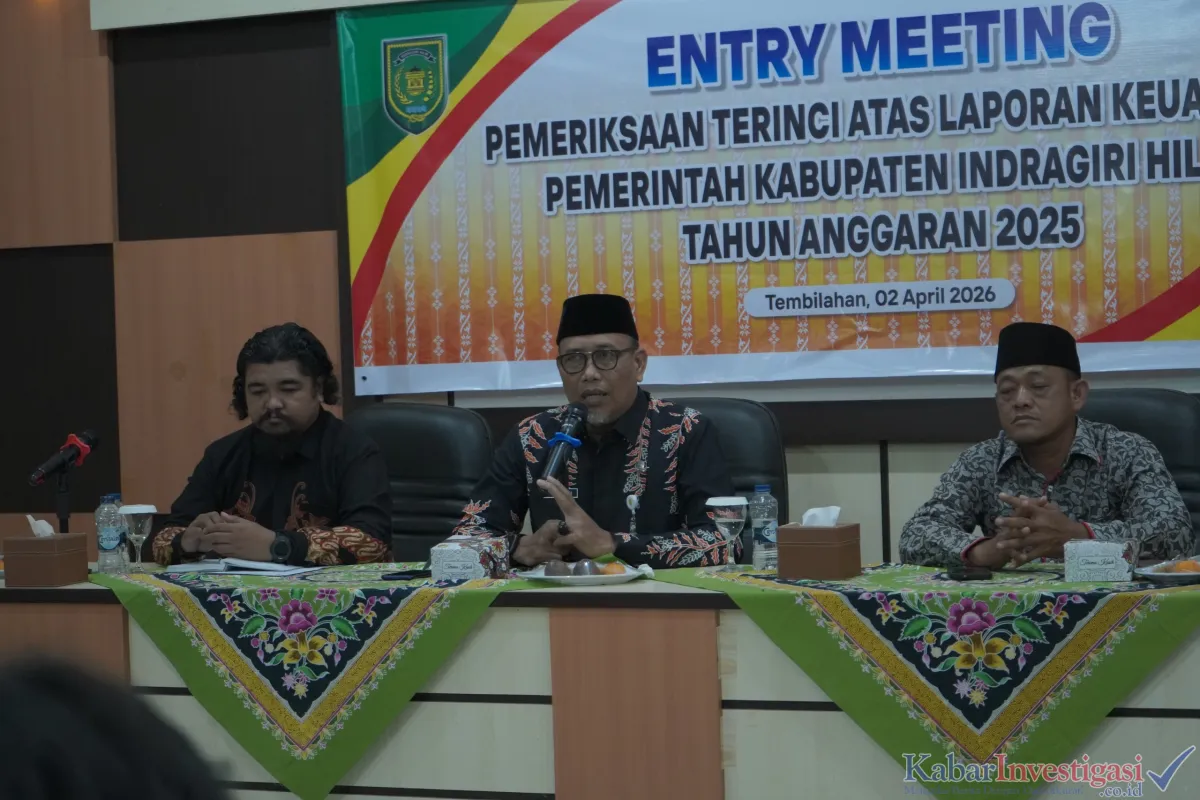 Pemkab Indragiri Hilir Minta OPD Siap dan Kooperatif dalam Pemeriksaan Rinci LKPD 2025
