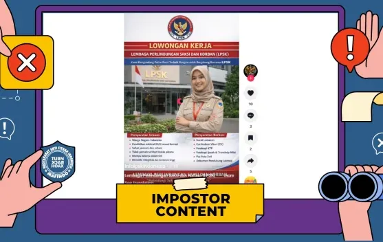 Beredar Tautan Rekrutmen Mengatasnamakan LPSK di TikTok, Dipastikan Hoaks