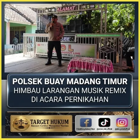 Polsek Buay Madang Timur Imbau Larangan Musik Remix, House, dan DJ di Resepsi Pernikahan