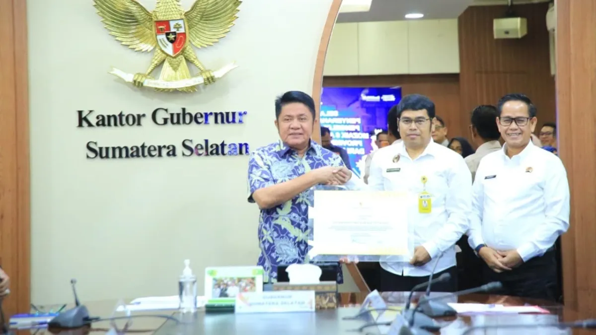 Gubernur Sumsel Terima Sertifikat HPL Mozaik 5 dan 6, ATR/BPN Paparkan Luas dan Digitalisasi Pertanahan