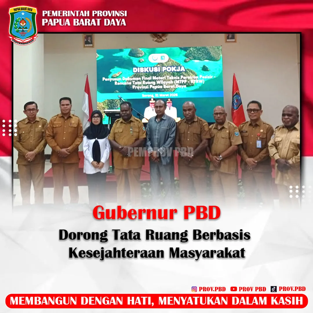 Gubernur Papua Barat Daya Tekankan Tata Ruang Berbasis Manfaat dan Keberlanjutan