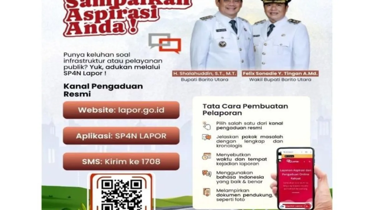 Pemkab Barito Utara Dorong Warga Gunakan SP4N LAPOR sebagai Kanal Resmi Pengaduan Publik