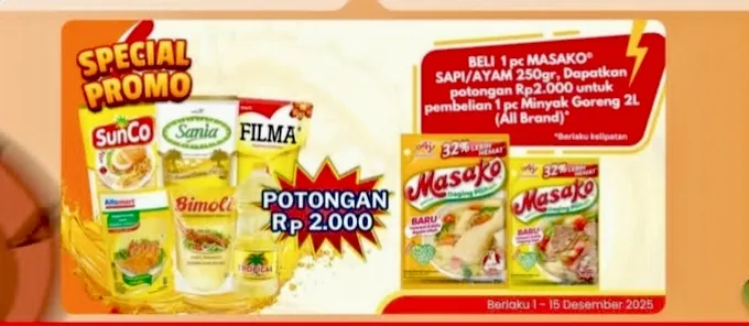 Promo Alfamart 1–15 Desember 2025: Diskon Minyak Goreng hingga Penawaran Bumbu dan Kebutuhan Dapur