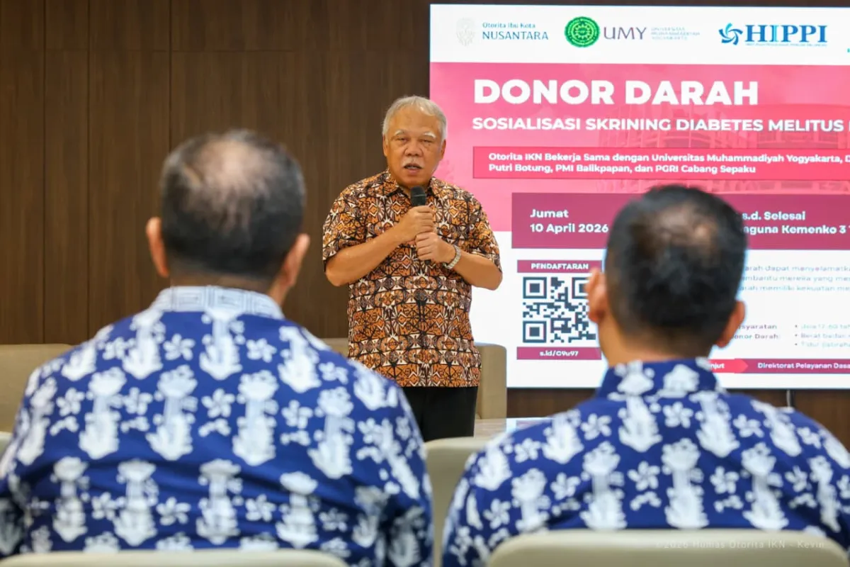 Otorita IKN Gelar Donor Darah dan Sosialisasi Skrining Diabetes Berbasis Aplikasi DoScreen